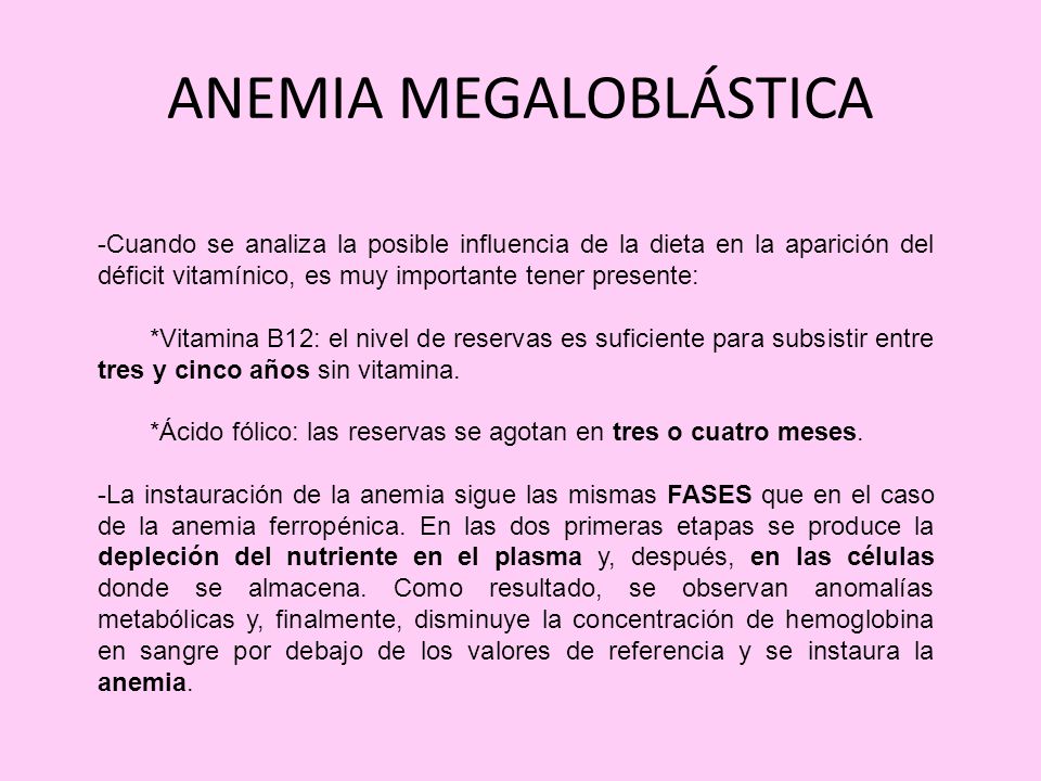 dieta para pacientes con anemia perniciosa